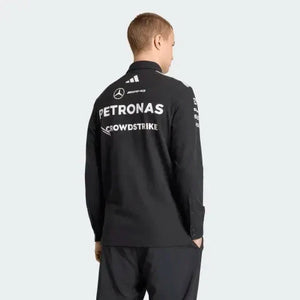 Mercedes - AMG Petronas Formula One 2026 Men's Team Long Sleeve Polo Shirt - Black - image 2