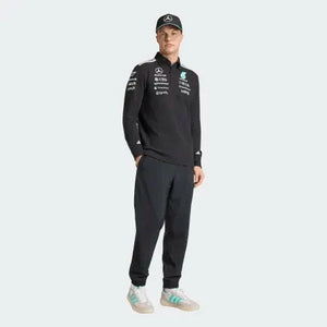 Mercedes - AMG Petronas Formula One 2026 Men's Team Long Sleeve Polo Shirt - Black - image 4