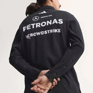 Mercedes - AMG Petronas Formula One 2026 Men's Team Long Sleeve Polo Shirt - Black - image 10