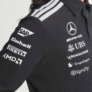 Mercedes - AMG Petronas Formula One 2026 Men's Team Long Sleeve Polo Shirt - Black - image 12