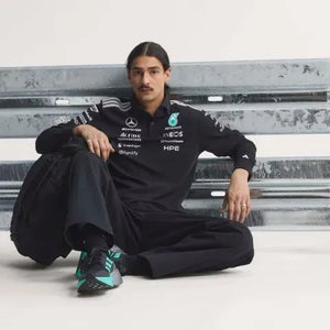 Mercedes - AMG Petronas Formula One 2026 Men's Team Long Sleeve Polo Shirt - Black - image 14