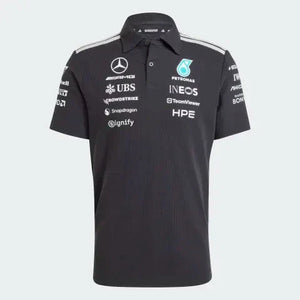 Mercedes - AMG Petronas Formula One 2026 Men's Team Polo Shirt - White/Black - image 1