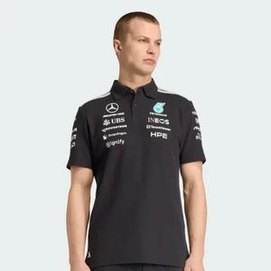 Mercedes - AMG Petronas Formula One 2026 Men's Team Polo Shirt - White/Black - image 5