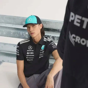 Mercedes - AMG Petronas Formula One 2026 Men's Team Polo Shirt - White/Black - image 9
