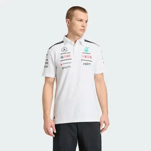 Mercedes - AMG Petronas Formula One 2026 Men's Team Polo Shirt - White/Black - image 15