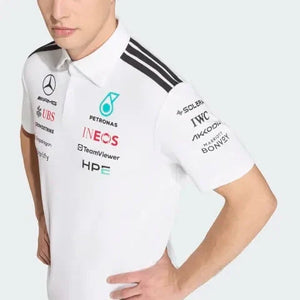 Mercedes - AMG Petronas Formula One 2026 Men's Team Polo Shirt - White/Black - image 18