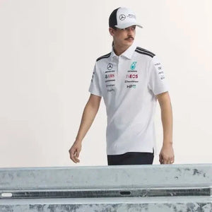 Mercedes - AMG Petronas Formula One 2026 Men's Team Polo Shirt - White/Black - image 19