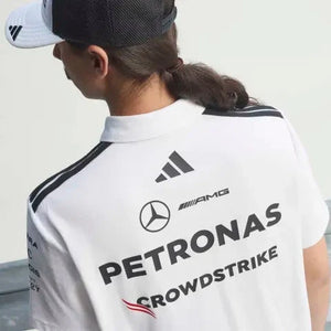 Mercedes - AMG Petronas Formula One 2026 Men's Team Polo Shirt - White/Black - image 22