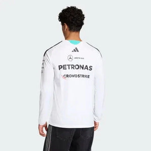 Mercedes - AMG Petronas Formula One 2026 Men's Team Long Sleeve Jersey T-Shirt - Black/White - image 4