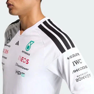 Mercedes - AMG Petronas Formula One 2026 Men's Team Long Sleeve Jersey T-Shirt - Black/White - image 6
