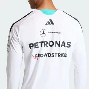 Mercedes - AMG Petronas Formula One 2026 Men's Team Long Sleeve Jersey T-Shirt - Black/White - image 7