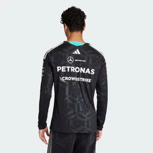 Mercedes - AMG Petronas Formula One 2026 Men's Team Long Sleeve Jersey T-Shirt - Black/White - image 10