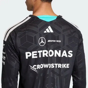 Mercedes - AMG Petronas Formula One 2026 Men's Team Long Sleeve Jersey T-Shirt - Black/White - image 12