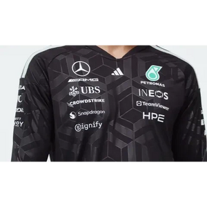 Mercedes - AMG Petronas Formula One 2026 Men's Team Long Sleeve Jersey T-Shirt - Black/White - image 14