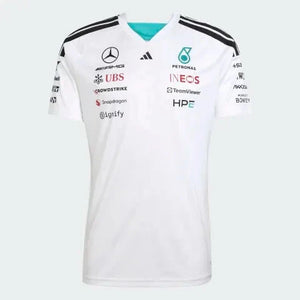 Mercedes - AMG Petronas Formula One 2026 Men's Team Jersey T-Shirt - White/Black - image 2