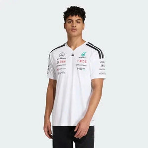 Mercedes - AMG Petronas Formula One 2026 Men's Team Jersey T-Shirt - White/Black - image 3