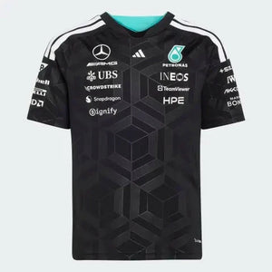 Mercedes - AMG Petronas Formula One 2026 Kids Team Driver Jersey - Youth Black/White - image 1