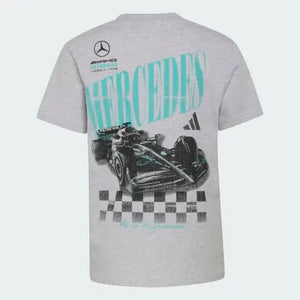 Mercedes - AMG Petronas Formula One Kids Graphic T-Shirt - Youth Grey - image 2