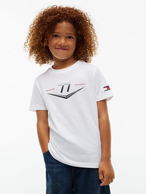 Cadillac F1 Racing Kids Valtteri Bottas Chevron T-Shirt - Youth White - image 3