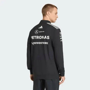 Mercedes - AMG Petronas Formula One 2026 Men's Team 1/4 Zip Sweatshirt - Black - image 3