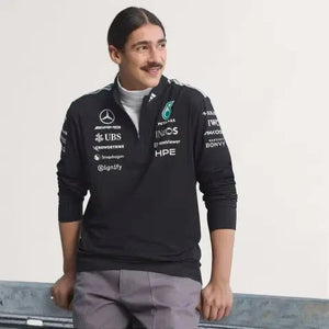 Mercedes - AMG Petronas Formula One 2026 Men's Team 1/4 Zip Sweatshirt - Black - image 7