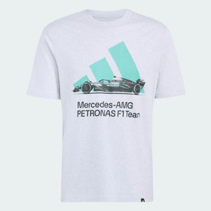Mercedes - AMG Petronas Formula One Men's Team Graphic T-Shirt - Light Grey/Semi Mint Rush - image 2