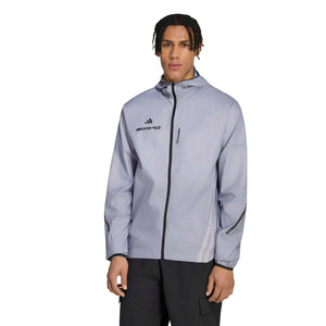 Mercedes - AMG Petronas F1 Men's "AMG" Windbreaker Jacket - Light Gray - image 3