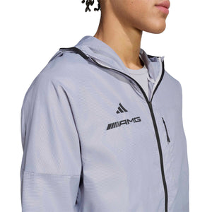 Mercedes - AMG Petronas F1 Men's "AMG" Windbreaker Jacket - Light Gray - image 5