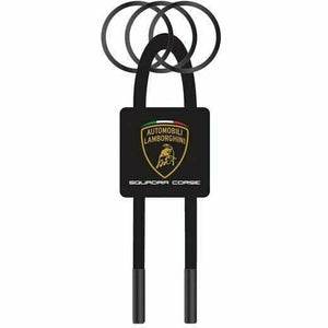 Automobili Lamborghini Rubber Keychain- Black - image 1