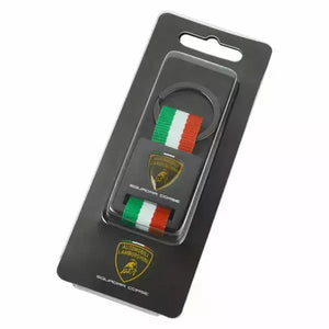 Automobili Lamborghini Squadra Corse Italian Flag Keyring - image 3