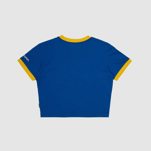 Ayrton Senna F1 Women's Legacy Crop T-Shirt - Blue/Yellow - image 3
