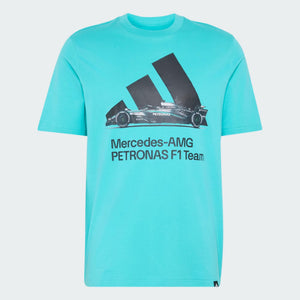 Mercedes - AMG Petronas Formula One Men's Team Graphic T-Shirt - Light Grey/Semi Mint Rush - image 1