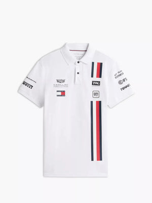 Cadillac F1 Racing 2026 Special Edition Silverstone GP Team Polo Shirt - White - image 1