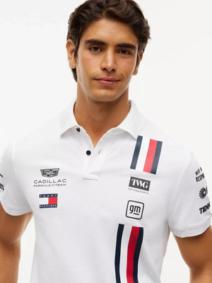Cadillac F1 Racing 2026 Special Edition Silverstone GP Team Polo Shirt - White - image 7