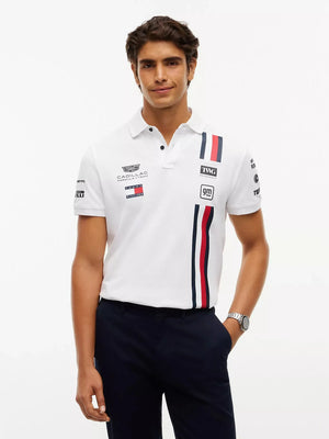Cadillac F1 Racing 2026 Special Edition Silverstone GP Team Polo Shirt - White - image 3