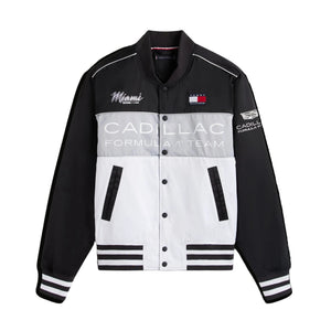 Cadillac F1 Racing Special Edition Miami GP Varsity Jacket - White/Black - image 1