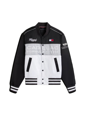 Cadillac F1 Racing Special Edition Miami GP Varsity Jacket - White/Black - image 1