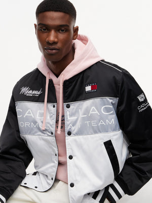 Cadillac F1 Racing Special Edition Miami GP Varsity Jacket - White/Black - image 3