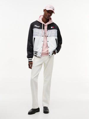 Cadillac F1 Racing Special Edition Miami GP Varsity Jacket - White/Black - image 4