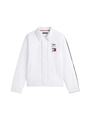 Cadillac F1 Racing Chevron Coach Jacket - White - image 1