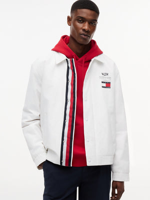 Cadillac F1 Racing Chevron Coach Jacket - White - image 2