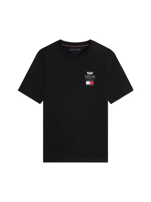 Cadillac F1 Racing Small Logo T-Shirt - Black/White - image 1