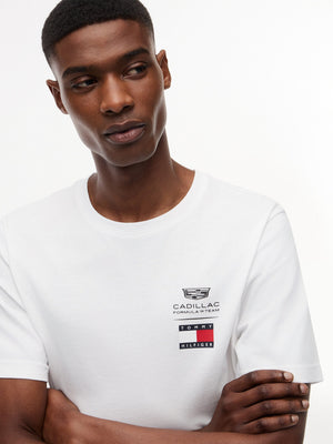 Cadillac F1 Racing Small Logo T-Shirt - Black/White - image 8