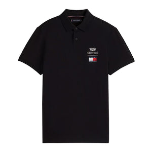 Cadillac F1 Racing Small Logo Polo Shirt - Black/White - image 1