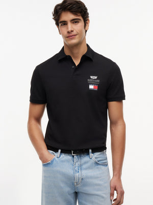 Cadillac F1 Racing Small Logo Polo Shirt - Black/White - image 8