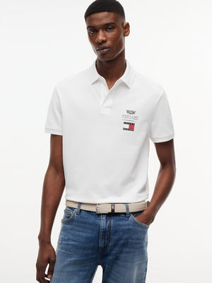 Cadillac F1 Racing Small Logo Polo Shirt - Black/White - image 4
