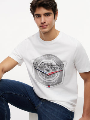 Cadillac F1 Tire Graphic T-Shirt - White - image 4