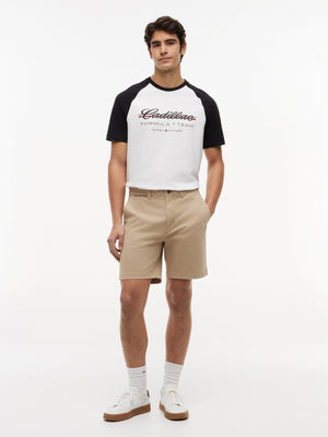 Cadillac F1 Racing Script Raglan T-Shirt - White - image 3