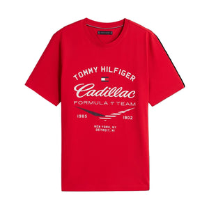Cadillac F1 Racing Varsity Graphic T-Shirt - Red - image 1