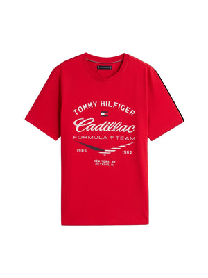 Cadillac F1 Racing Varsity Graphic T-Shirt - Red - image 1